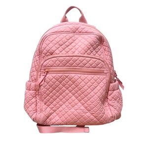 Vera Bradley Womens Cotton Large‎ Campus Backpack Pink Terra Cotta Rose Floral